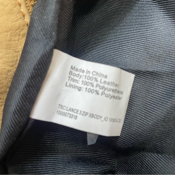 The Sak camel/Tan Leather Shoulder Bag purse. Crossbody. Pre-owned. See all pics - Picture 10 of 11